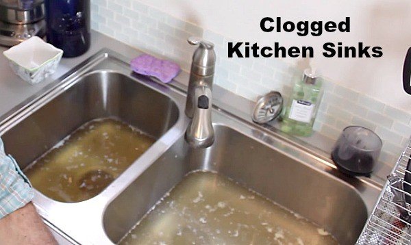 Clogged sink on sale