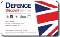 Armed Forces Discount card